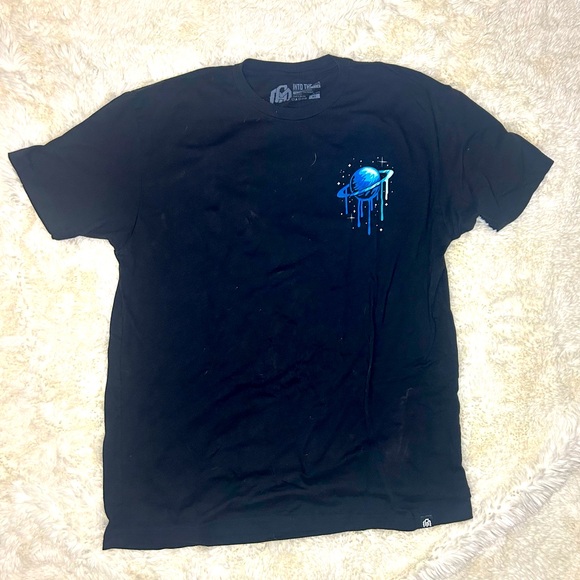 Into the am Tshirt-black-XL-astronaut graphic front and back-stretchy - Picture 1 of 5